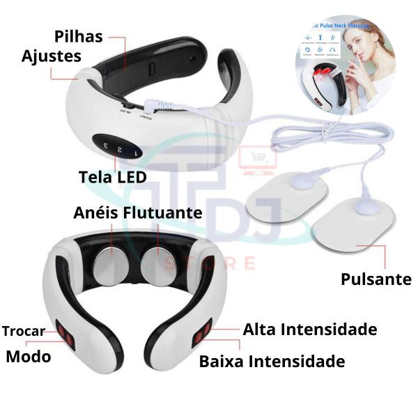 Imagem de Aparelho De Massagem Eletrico Portátil Pescoço Cabeça Nuca