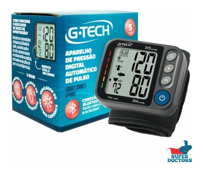Aparelho De Pressão De Pulso G-tech Smart Connect Gp480bt Imagem de Aparelho De Pressão De Pulso G-tech Smart Connect Gp480bt