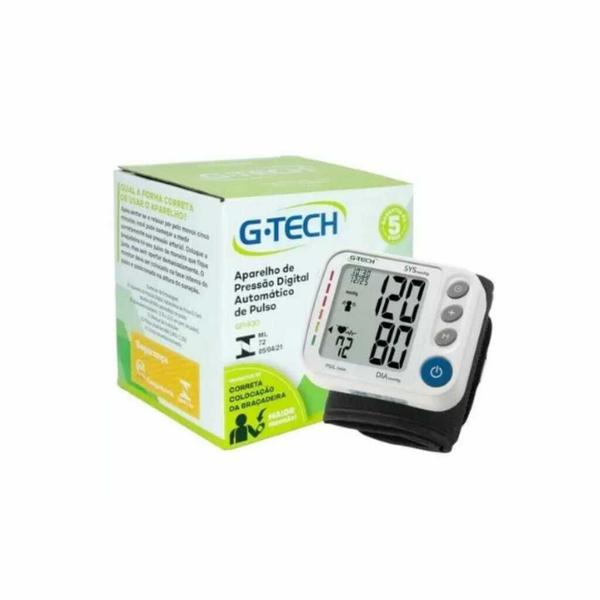 Aparelho de Pressao Digital Automatico de Pulso G-Tech GP400 Aparelho de Pressao Digital Automatico de Pulso G-Tech GP400