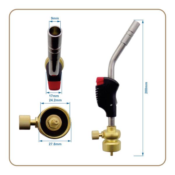 Imagem de Aparelho de Solda Tubo Tocha Maçarico EOS-TFT-22 Portátil Automático Multiuso c/ Regulagem e Refil