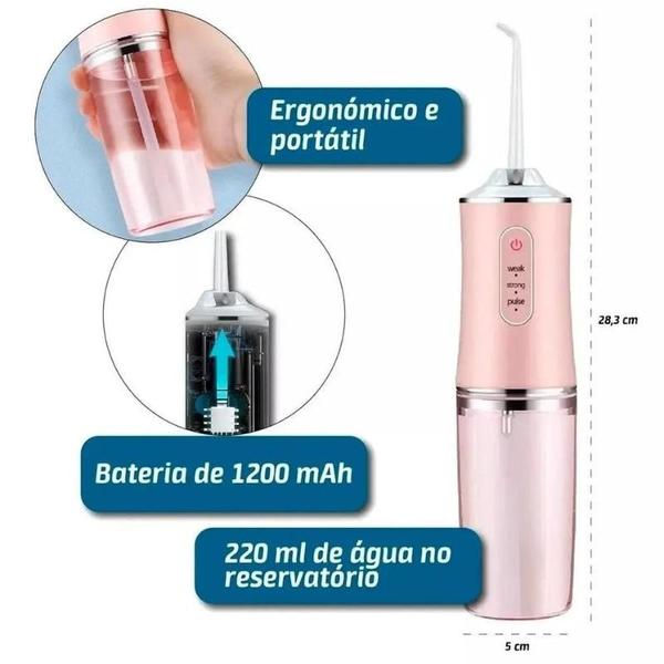 Imagem de Aparelho Dental 3 Em 1 Bivolt Para Limpeza Completa De Prótese E Gengiva