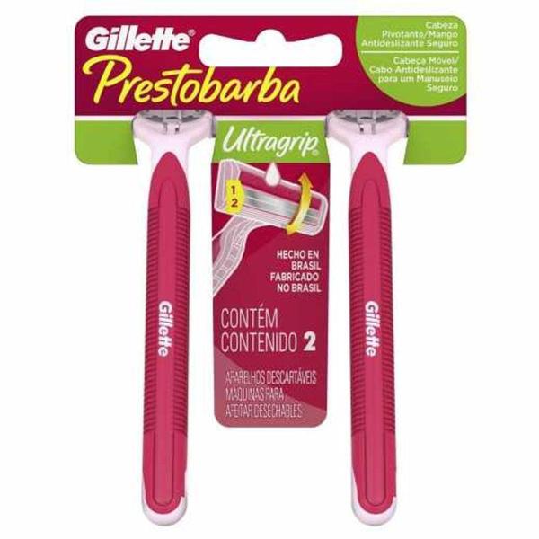 Imagem de Aparelho depilatório gillette prestobarba ultragrip móvel 2 unidades