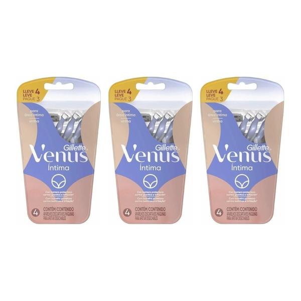 Imagem de Aparelho Depilatorio Venus Com 4 Intima - Kit Com 3Un