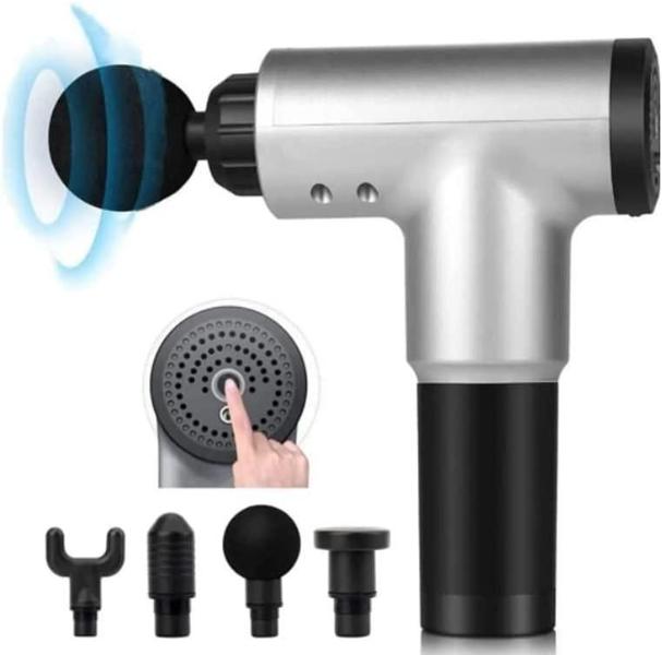 Aparelho Elétrico Portátil Fascial Gun Massageador Corporal Muscular Fisio Imagem de Aparelho Elétrico Portátil Fascial Gun Massageador Corporal Muscular Fisio