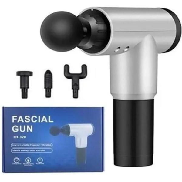 Aparelho Elétrico Portátil Fascial Gun Massageador Corporal Muscular Fisio Imagem de Aparelho Elétrico Portátil Fascial Gun Massageador Corporal Muscular Fisio