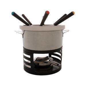 Imagem de Aparelho fondue 10 pç aço inox e base esmaltada connor bon gourmet