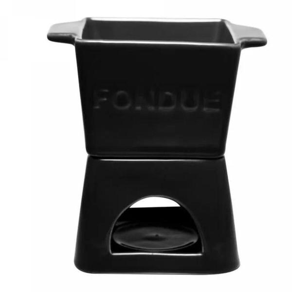 Aparelho Fondue 6 Pç P/2 Pessoas Quadratto Preto 18027 Wolff Imagem de Aparelho Fondue 6 Pç P/2 Pessoas Quadratto Preto 18027 Wolff