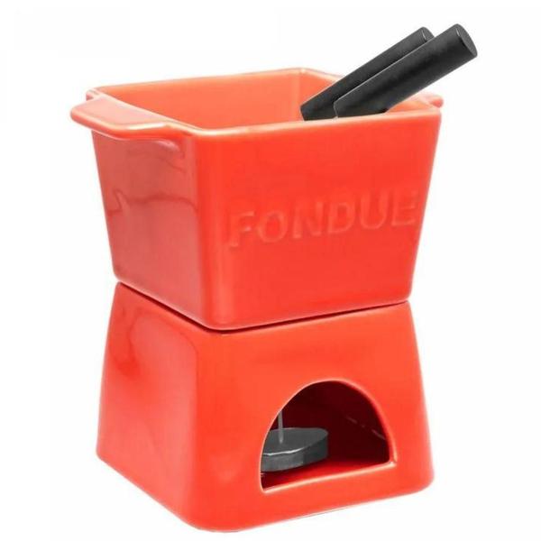 Aparelho Fondue 6 Pç P/2 Pessoas Vermelho 18026 Wolff Imagem de Aparelho Fondue 6 Pç P/2 Pessoas Vermelho 18026 Wolff