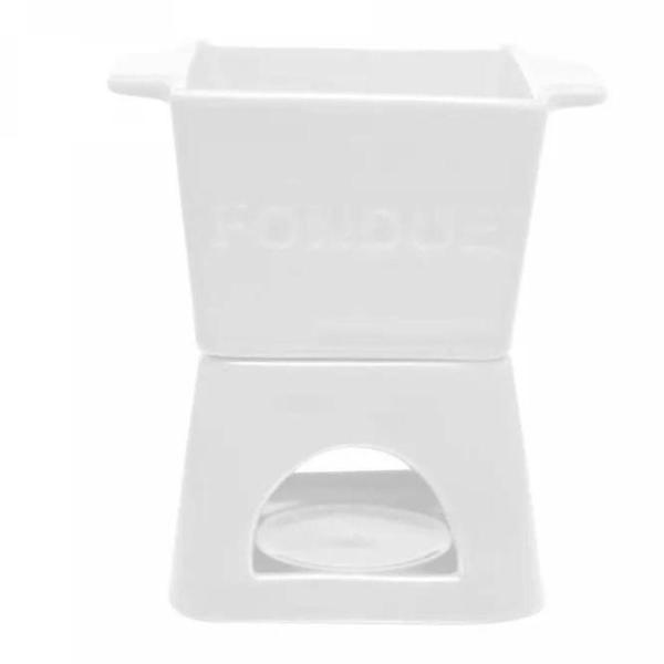 Aparelho Fondue 6Pç P/2 Pessoas Quadratto Branco 18025 Wolff Imagem de Aparelho Fondue 6Pç P/2 Pessoas Quadratto Branco 18025 Wolff