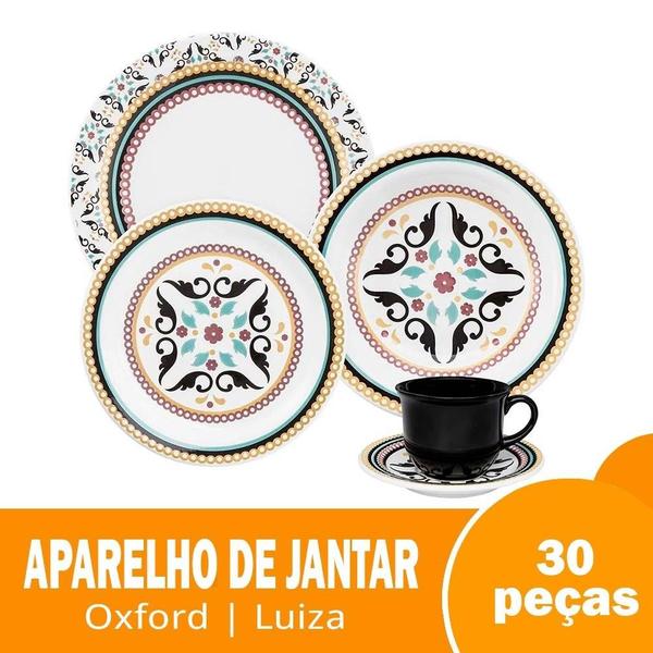 Imagem de Aparelho jantar/cha 30 pecas oxford luiza jx30-6750