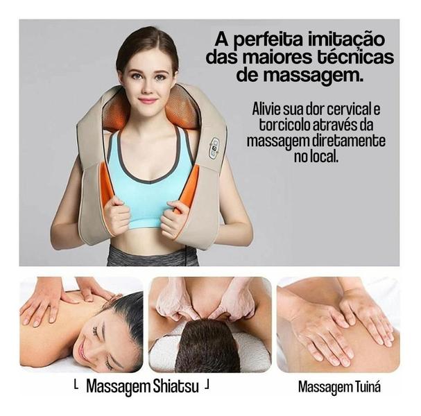 Imagem de Aparelho Massageador Corporal Colete Shiatsu Fisioterapia