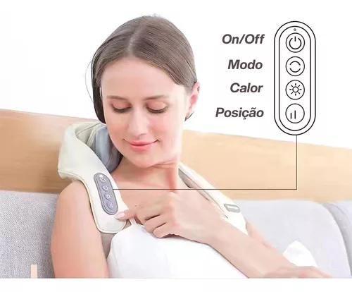 Imagem de Aparelho Massagem Pescoço Ombros Terapêutica Portátil