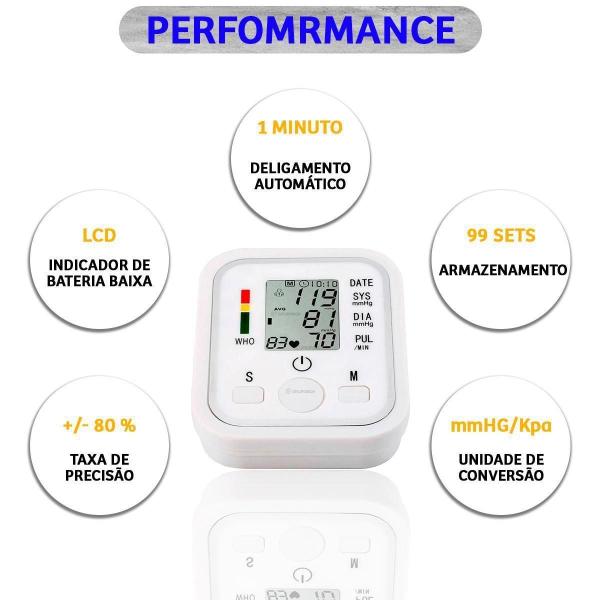 Imagem de Aparelho Medidor De Pressão Arterial Eletrônico De Braço Arm