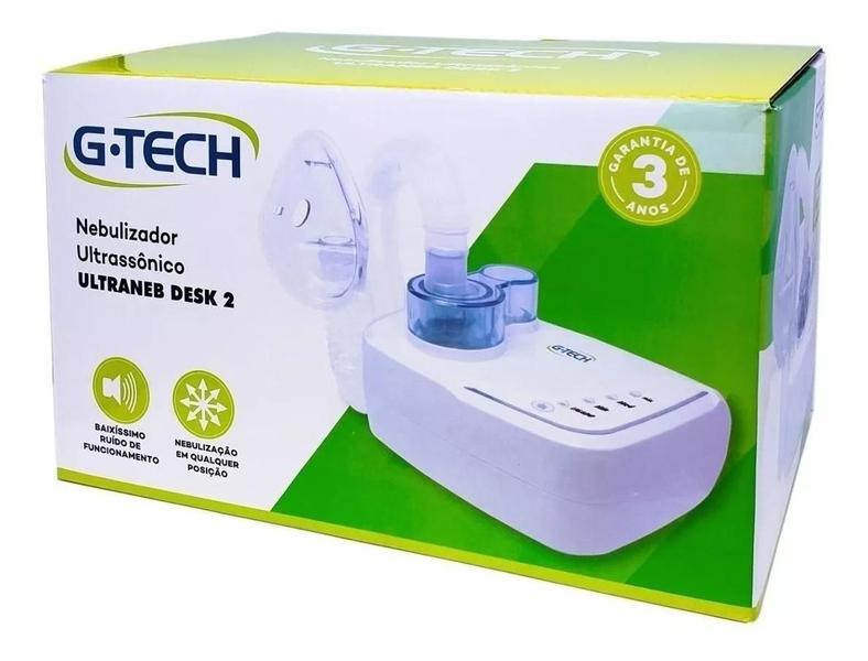 Imagem de Aparelho Nebulizador Inalador Compressor G-Tech Super Silencioso (Bivolt)