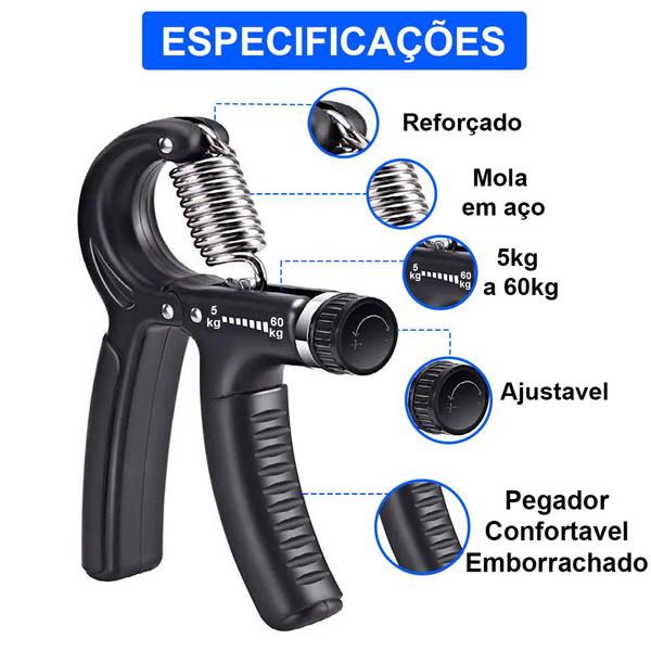 Imagem de Aparelho Para Exercício De Pulso Ante Braço Punho Hand Grip