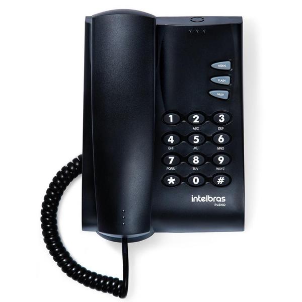 Aparelho Telefone Fixo 2 Tipos Toque, Flash Rediscar E Mudo - Intelbras Imagem de Aparelho Telefone Fixo 2 Tipos Toque, Flash Rediscar E Mudo