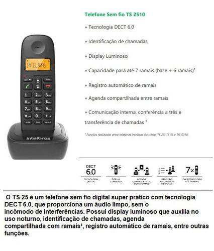 Imagem de Aparelho Telefone Fixo Sem Fio Intelbras Longo Alcance