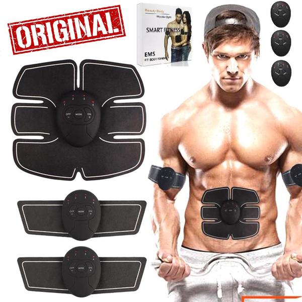 Imagem de Aparelho Tonificador Muscular Estimulador Abdominal Elétrico Fitness Academia Braço Original Ems Six Pad