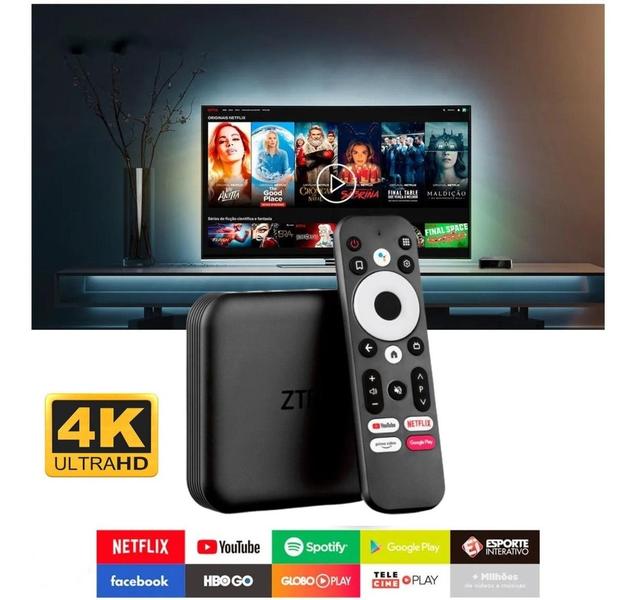 Aparelho Transforma Tv Smart ZTE ZT866 Séries Filmes Youtube