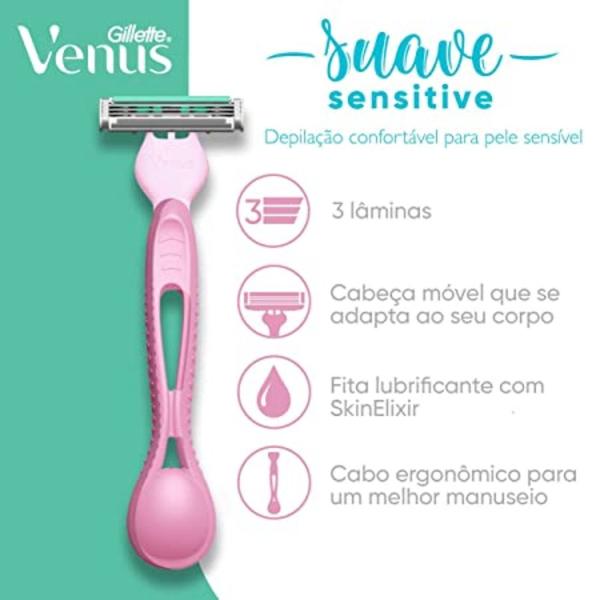 Imagem de Aparelho Venus Gillette Suave Pele Macia Sem Irritações C/2