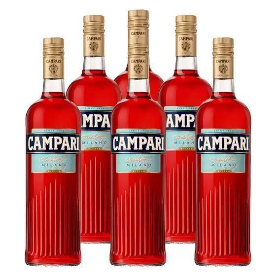 Aperitivo Campari Bitter 998Ml Kit 6 Unidades Imagem de Aperitivo Campari Bitter 998Ml Kit 6 Unidades