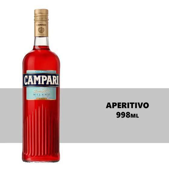 Aperitivo Campari Bitter 998Ml Kit 6 Unidades Imagem de Aperitivo Campari Bitter 998Ml Kit 6 Unidades