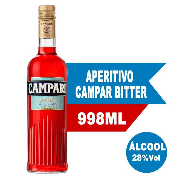 Imagem de APERITIVO CAMPARI BITTER GARRAFA DE 998ml