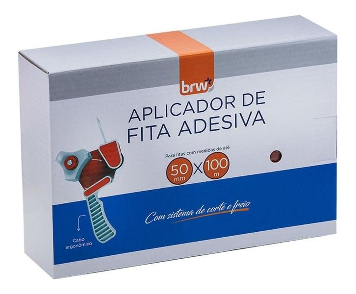 Imagem de Aplicador c/freio de Fita Adesiva para 50mm x 100m - BRW - AF1002