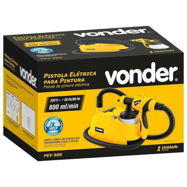 Imagem de Aplicador Para Pintura Elétrica 1,8mm 400 Watts 220 Volts Hvlp Jato 3 Opções Ajuste Volume Tinta