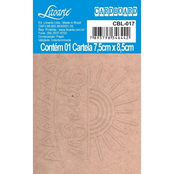 Imagem de Aplique Cardboard Litoarte - Siga o Sol - CBL-017