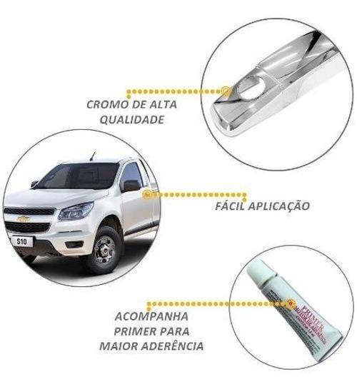 Imagem de Aplique Cromado Capa Maçaneta Cruze S10 Vectra Captiva Agile