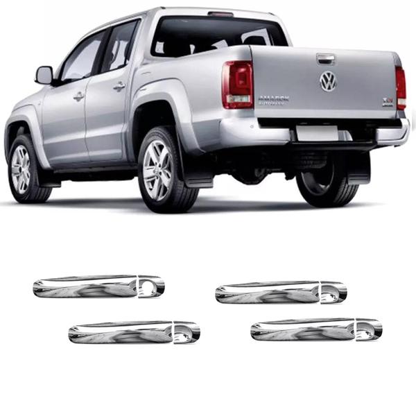 Imagem de Aplique Cromado Maçaneta Amarok 2010 até 2022