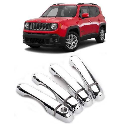 Imagem de Aplique Cromado Maçaneta Sem Keyless Jeep Renegade 2015 à 2021 4 Portas