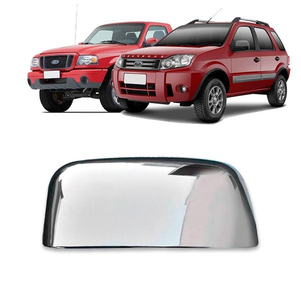 Imagem de Aplique Cromado para Capa Retrovisor Ecosport 2003 a 2012 Ranger 2005 a 2009