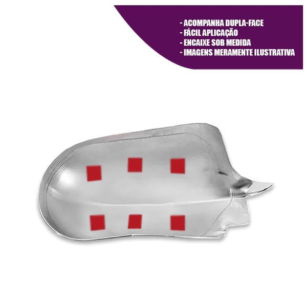 Aplique Cromado para Capa Retrovisor Fiat Palio G2 2000 a 2006 Uno Fire Flex 2006 a 2013 - SHEKPARTS Imagem de Aplique Cromado para Capa Retrovisor Fiat Palio G2 2000 a 2006 Uno Fire Flex 2006 a 2013