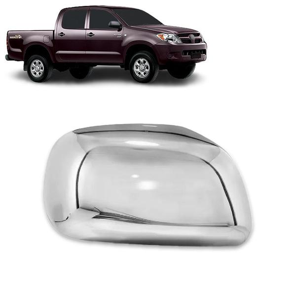 Imagem de Aplique Cromado para Capa Retrovisor Hilux Sr Srv Sw4 Pickup Suv 2005 2006 2007 2008 2009 2010 2011 2012 2013 2014 2015