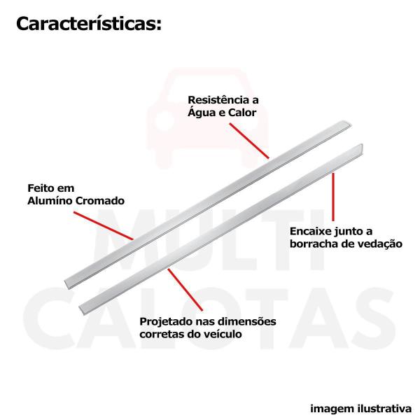 Imagem de Aplique Cromado Pestana Gm Celta 2001 2007 2010 2014 2016