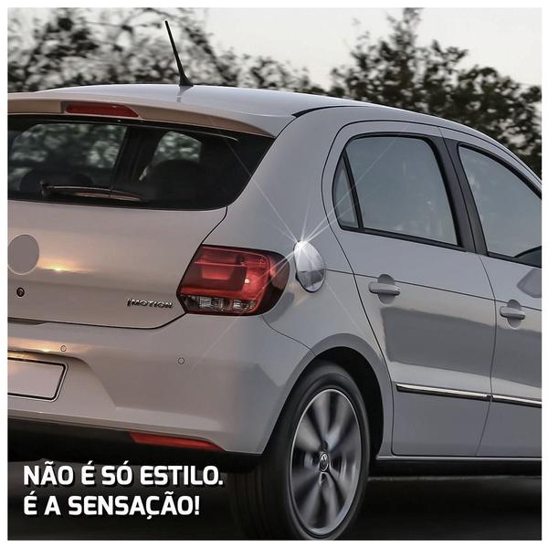 Imagem de Aplique Cromado Tampa de Combustivel Gol Voyage G5 G6 G7 G8 2008 2009 2010 2011 2012 2013 2014 2015 2016 2017 2018 2019 2020 2021 2022 2023