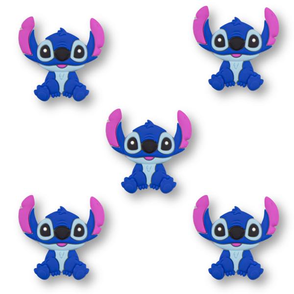 Imagem de Aplique Emborrachado Stitch 5 Pçs Para Laço Tiara Artesanato