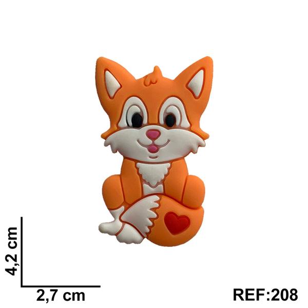 Imagem de Aplique Kit 10 Peças Gatinho Laranja Emborrachado