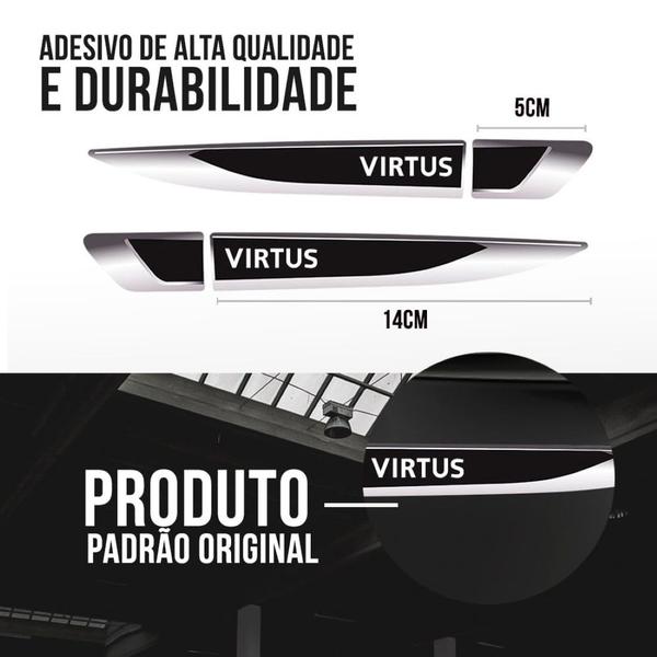 Imagem de Aplique Lateral Emblema Adesivo Volkswagen Virtus