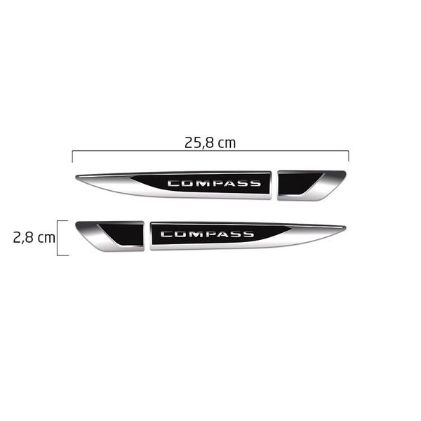 Imagem de Aplique Lateral Jeep Compass Emblema Resinado Do Para-Lama