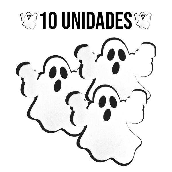 Aplique para Lembrancinha Halloween Fantasma - 10 Unidades - Extra Festas Imagem de Aplique para Lembrancinha Halloween Fantasma - 10 Unidades