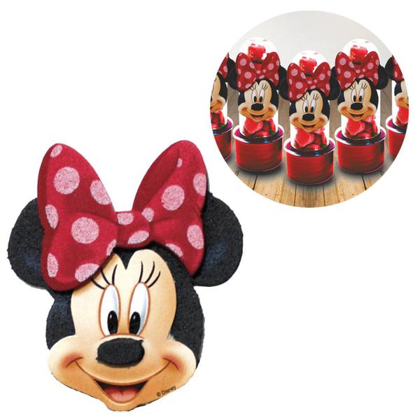 Imagem de Aplique para Lembrancinha Minnie 3D 5 Unidades