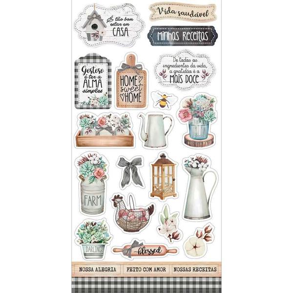 Imagem de Apliques Recortados em Papel Die Cuts - Country - LDC-021