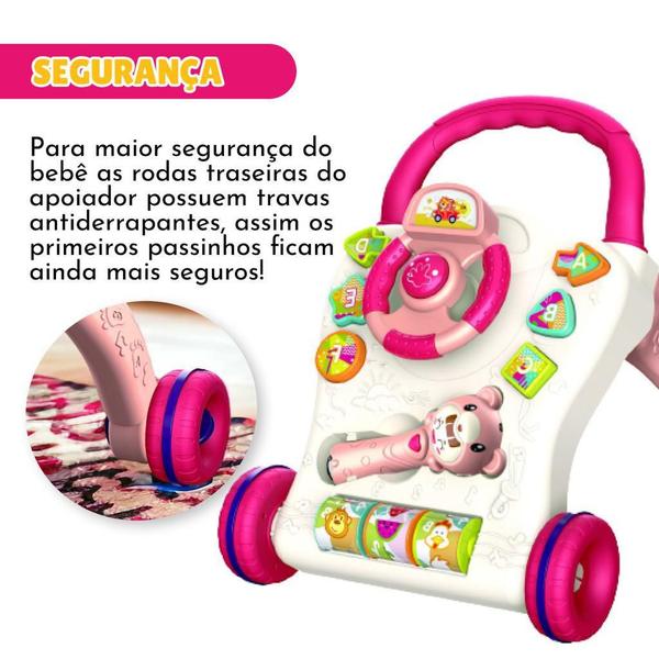 Imagem de Apoiador Infantil Didatico Rosa Zoop Toys