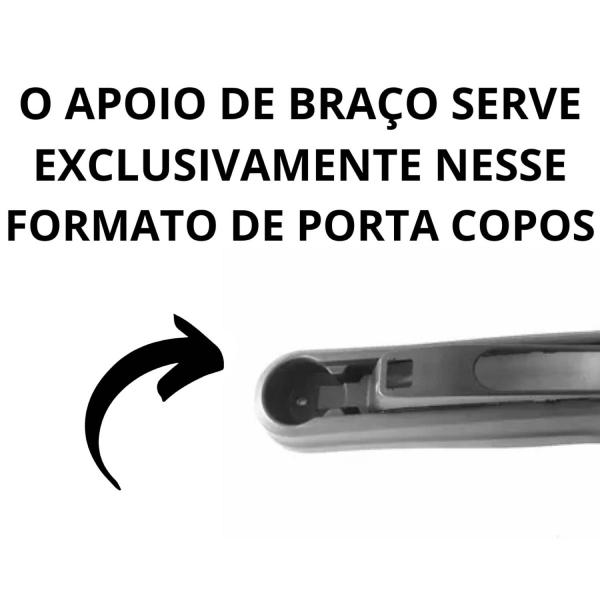 Imagem de Apoio De Braço Argo Tecido Preto Sem Costura