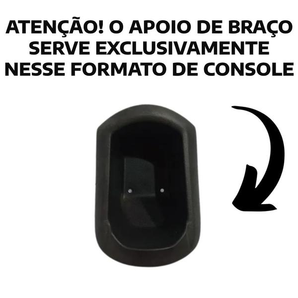 Imagem de Apoio De Braço Citroen Aircross Tecido Preto Costura Branca