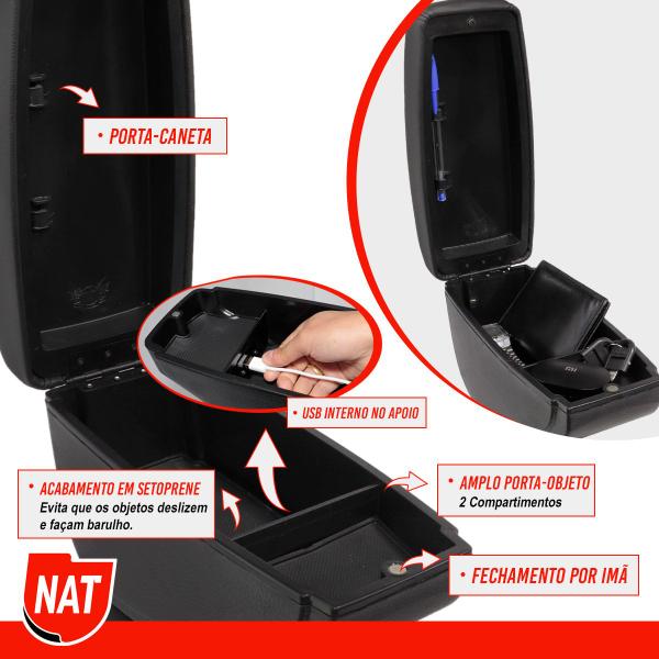 Imagem de Apoio de Braço Fit  2009 Até 2014 C/ Usb