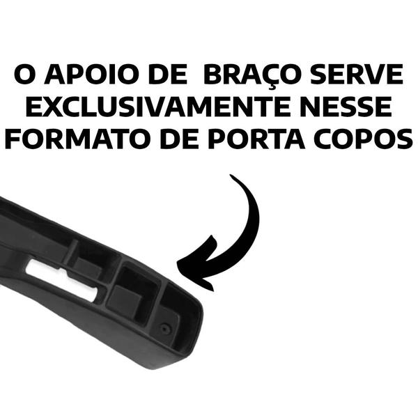 Imagem de Apoio De Braço Honda Wr-v Couro Preto Costura Branca